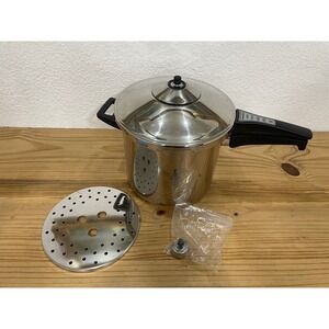 Kuhn Rikon Duromatic Top 7.4Qt 7L Pressure Cooker Stovetop Lid Rack Swiss 3344